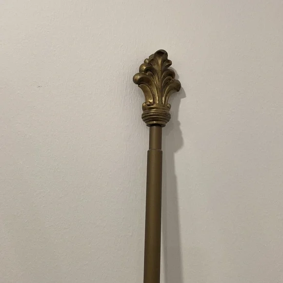 Gold Drapery Rod. Two rods. - Picture 4 of 8